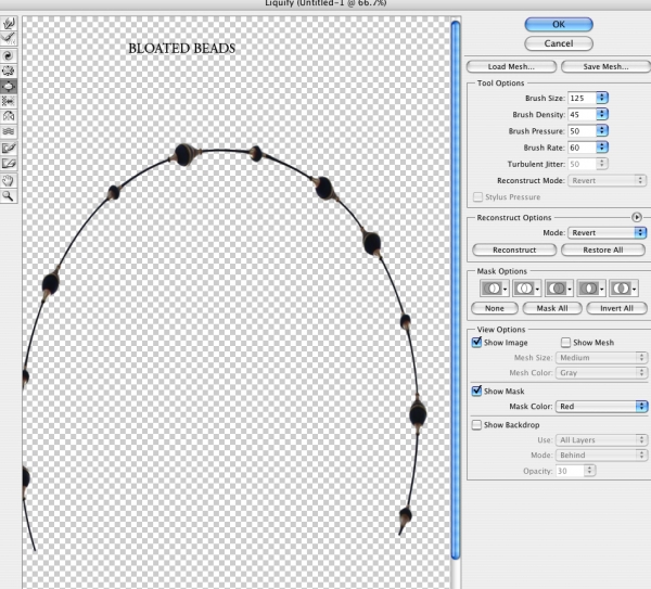 Creation of prayer beads: Step 6